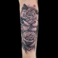 Tattoo uploaded by rebecca black and grey realism roses. Realistic Rose Tattoo Done At Masterpiece Tattoo In San Francisco