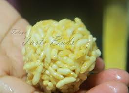Sweet Puffed Rice Balls Maramaralu Laddu Murmura Laddu Puffed Rice Rice Balls Indian Food Recipes