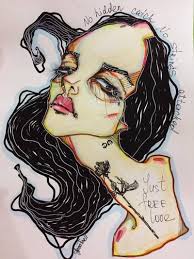 Just Free Love 2016 Los Angeles The Series Of Drawings Inspired By Depeche Mode Ink And Felt Pen On Paper Private Collection Jan Arte Bocetos Dibujos