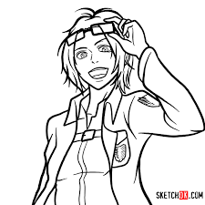 How To Draw Hange Zoe Attack On Titan Step By Step Drawing Tutorials