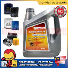Ramai dikalangan pengguna tidak memahami faktor ini. Original Toyota 5w30 Sn Cf Semi Synthetic Engine Oil 4l Vios Camry Altis 5w 30 Minyak Hitam Combo Oil Filter Shopee Malaysia