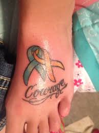 We have cancer ribbon tattoo ideas, designs, symbolism and we explain the meaning behind the tattoo. Ovarian Cancer Ribbon Tattoos Vtwctr