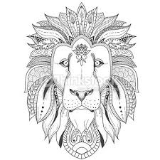 Vector Illustration Of Lion With Tribal Mandala Patterns Use For Coloriage Mandala Lion Coloriage Illustration Vectorielle