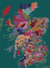 Clan Map Scotland Country Scotland Scottish