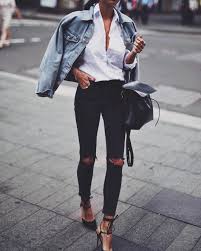 Pinterest Federica Borello Outfit Outfit Ideen Jeansjacke Style