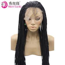 24braiding hair synthetic hair extension jumbo braid box braid. Hot Sales Natural Black 1b Braided Box Braids Heat Resistant Fiber Hair Micro Braiding Synthetic Lace Front Wigs For Afro Black Woman China Front Wigs And Synthetic Wigs Price Made In China Com