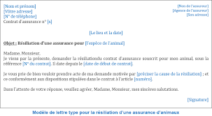 Dans ce cas, vous aurez à envoyer un courrier recommandé avec une lettre de résiliation à votre prestataire de service afin de le notifier de votre souhait de rompre le contrat. Resiliation Assurance Animaux Comment Y Arriver Par Lettre Type