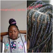 Girl S Knotless Braids Scalp Braids Braids Long Hair Women