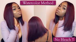 The best burgundy hair dye and color ideas, including deep, dark burgundy hair inspiration 20 bold and beautiful burgundy hair color ideas. Water Color Plum Cherry 99j Perfect Burgundy No Bleaching Youtube