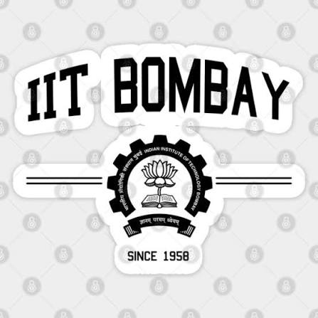 IIT Bombay Mumbai Alumini Alma Mater Indian Bollywood - Bombay - Sticker | TeePublic
