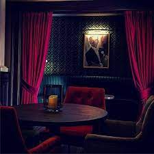 Luxury Quality Thick Burgundy Home Regency Theater Sound Etsy Curtains Living Room Lounge Design Black Living Room