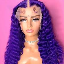 Deep Wave Lace Wig] 1pc Deep Wave Curly Lace Front Wig