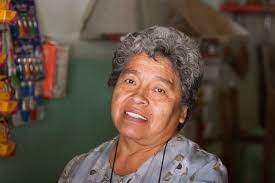 Image of ABORIGINAL PROTESTOR ISABELL EDITH COE OUTSIDE PARLIAMENT IN  CANBERRA, 2000-03-16