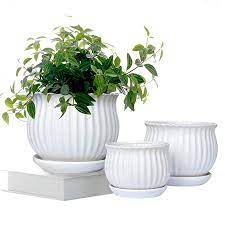 Find the best garden baskets, pots & window boxes at the lowest price from top brands like handmade, smart pot & more. Amazon Com Gelive Set Of 3 White Ceramic Flower Pots Succulent Planters Garden Plant Container With S Ceramic Flower Pots Ceramic Flowers Succulent Planter