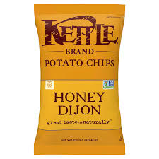Current gluten free shopping list for the chips aisle: Kettle Brand Potato Chips Honey Dijon Kettle Chips 8 5 Oz Potato Chips Meijer Grocery Pharmacy Home More