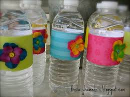 Decorate Bottled Water To Match Your Party Or Shower Super Easy To Do I Really Like This Idea Luau Baby Showers Spring Baby Shower Luau Birthday Party