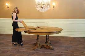 The gray barn southerndown traditional countryside dining table. Large 64 84 Round Solid Oak Dining Table With Leaves