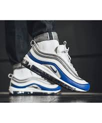 Nike Air Max 97 Mens Black And Blue Men S Nike Air Max 97 Game Royal Heritage Trainer Nike Air Max 97 Nike Air Max Nike Air Max Mens