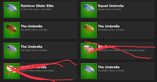 The locker is a tab in battle royale's user interface. I Was On Fortnite Tracker And Saw These Umbrellas Fortnitebr