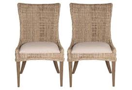 Greco Wicker Dining Chair Pair Wicker Dining Chairs Side Chairs Dining Chairs