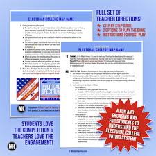 Electoral College Map Game Simulation Activity Presidential Election 2020