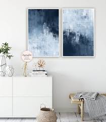 Blue and gray living room decor. Coastal Home Decor Abstract Painting Living Room Art Watercolor Wall Art Download Bedroom Art Print Large Navy Blue Gray Art Printable Digital Prints Art Collectibles Lifepharmafze Com