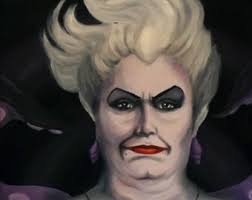 Mermaid Ursula Parody Painting Print