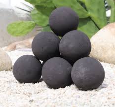 heyFurni 10pcs Ceramic Fire Balls, 3in Black Fire Pit Stones for Gas  Fireplace - Walmart.com