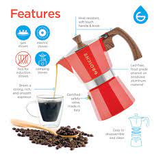 Milano Italian Coffee Maker Stovetop Espresso Maker Grosche