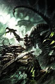 Welcome To The Creepshow Aliens Vs Predator Cover Art By Raymond Swanland Alien Vs Predator Predator Alien Predator Art