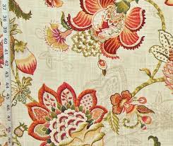 Clementine indienne is part of our sanderson range. Orange Indienne Fabric Jacobean Beige Toile Fruit Linen From Brick House Fabric Novelty Fabric