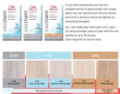 clairol professional toner color chart best picture of