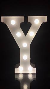 Metal White Initial Letter Y Marquee Letter Light Etsy Lighted Marquee Letters Light Letters Marquee Letters