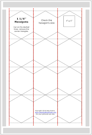 There is a 1/4 inch seam allowance around the template and holes at the corners to easily mark the seam allowance. Quick And Easy Way To Cut Hexagon Templates For English Paper Piecing Geta S Quilting Studio
