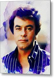 Johnny Mathis, Music Legend Metal Poster by Esoterica Art Agency