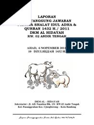 Aqiqoh nurul hayat persiapkan qurban terbaik anda. Laporan Panitia Qurban Pdf