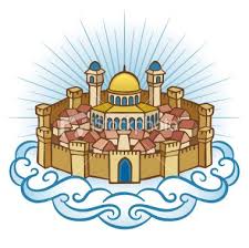 Find jerusalem on vector picker. An Illustration Of The Spiritual Jerusalem As It Appears In Illustration Vector Art Illustration Free Vector Art