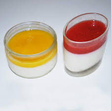 Panna Cotta Allegees Et Leur Coulis Mangue Et Fraise Recette Coulis De Mangue Recette Panna Cotta