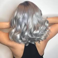 Silver hair on tan skin if you enjoy a golden tan, a darker grey color will compliment your complexion. Discover Metallic Hair Color Trend In All Possible Shades