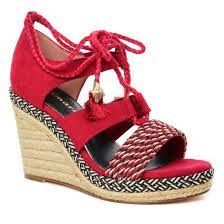 Achat compensées rouge à prix discount. Tamaris 28314 Lipstick Espadrille Compensees Rouge Printemps Ete Chez Trois Par 3