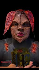 We have eternity to know your flesh 🔪 Ancient Cenobite costume designed by  Junker Designs and @clivebarkerofficial 🔥 Shot by @glitterpimp 📸 Hair by  me using an Arda Wigs Ami Classic in