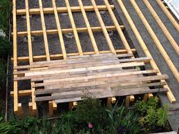 Terrasse En Palette En Construction Terrasse Palette Palette Terrasse
