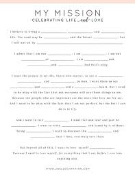 What S Your Mission Statement Free Template Personal Mission Statement Self Self Help