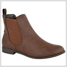 damen stiefeletten flache niedriger absatz chelsea stiefel ankle boots zum hineinschlupfen elastische einsatze reitschu stiefeletten stiefeletten damen stiefel