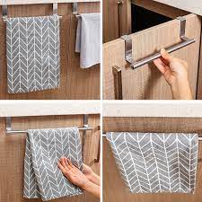 Maybe you would like to learn more about one of these? 2 Size Towel Racks Over Kitchen Cabinet Door Towel Rack Bar Hanging Holder Bathroom Shelf Rack Home Organizer Long Wall Hook Hooks Rails Aliexpress