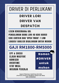 Jawatan kosong pemandu lori seluruh malaysia. Maukerja On Twitter Jawatan Kosong Driver Di Seluruh Malaysia Rt Untuk Rezeki Yang Lain Kekosongan Driver Lori Driver Van Despatch Sila Komen Driver Dan Admin Akan Drop Link Kerja Https T Co Keicdgjkm2