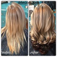 Fehizollinger Blonde Roots Touch Up With Chunky Highlights And Lowlights Brown Blonde Hair Fehizollinger Hairbyfe Blonde Roots Hair Crimper Brown Blonde Hair