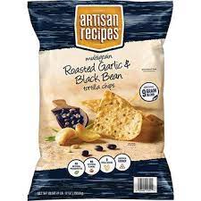 Artisan Recipes Roasted Garlic Black Bean Multigrain Tortilla Chips 2 Off Recipes Tortilla Chips Chips