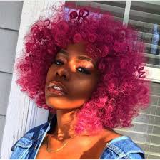 Follow Mamiiilve For More Pins Give Me Credit For My Pins Active 24 7 Black Girl Pink Hair Dark Pink Hair Natural Hair Styles For Black Women