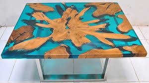 Solid Wood And Resin Custom Made Furniture Manufacturing